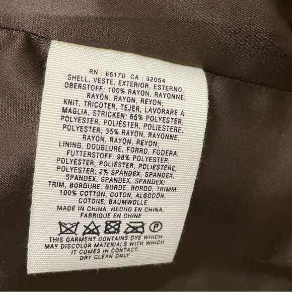 Hei Hei Causeway Faux Leather Jacket Women's Brown Gray Knit Lining sz M. - Picture 5 of 9